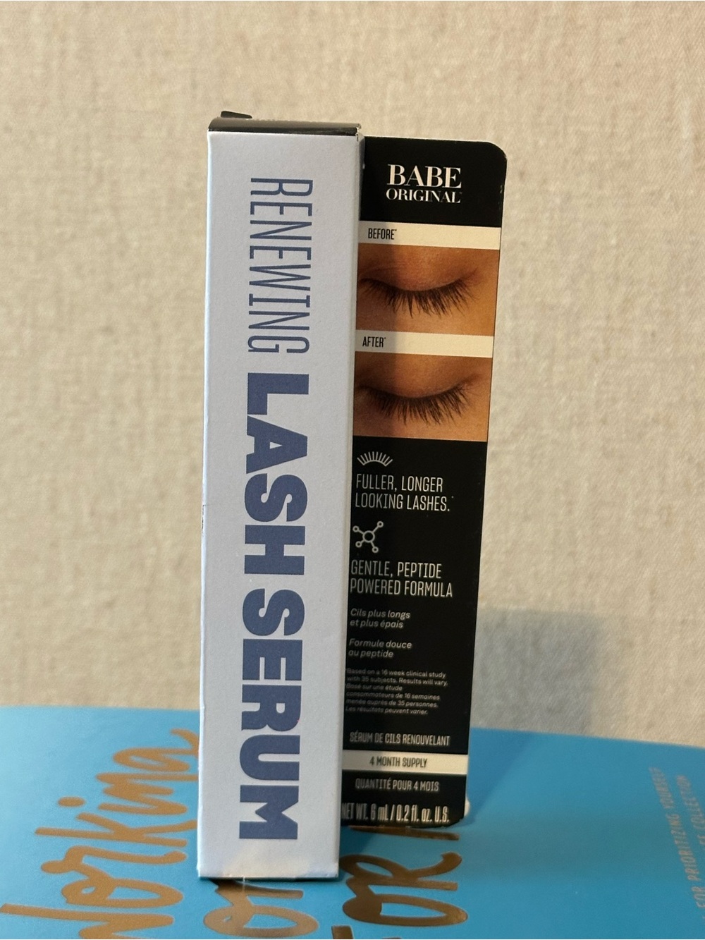 Eyelash Serum Retail Box in Blue & Black